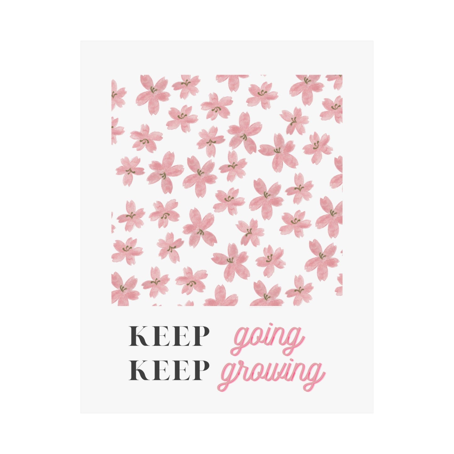 Keep Going Keep Growing Poster