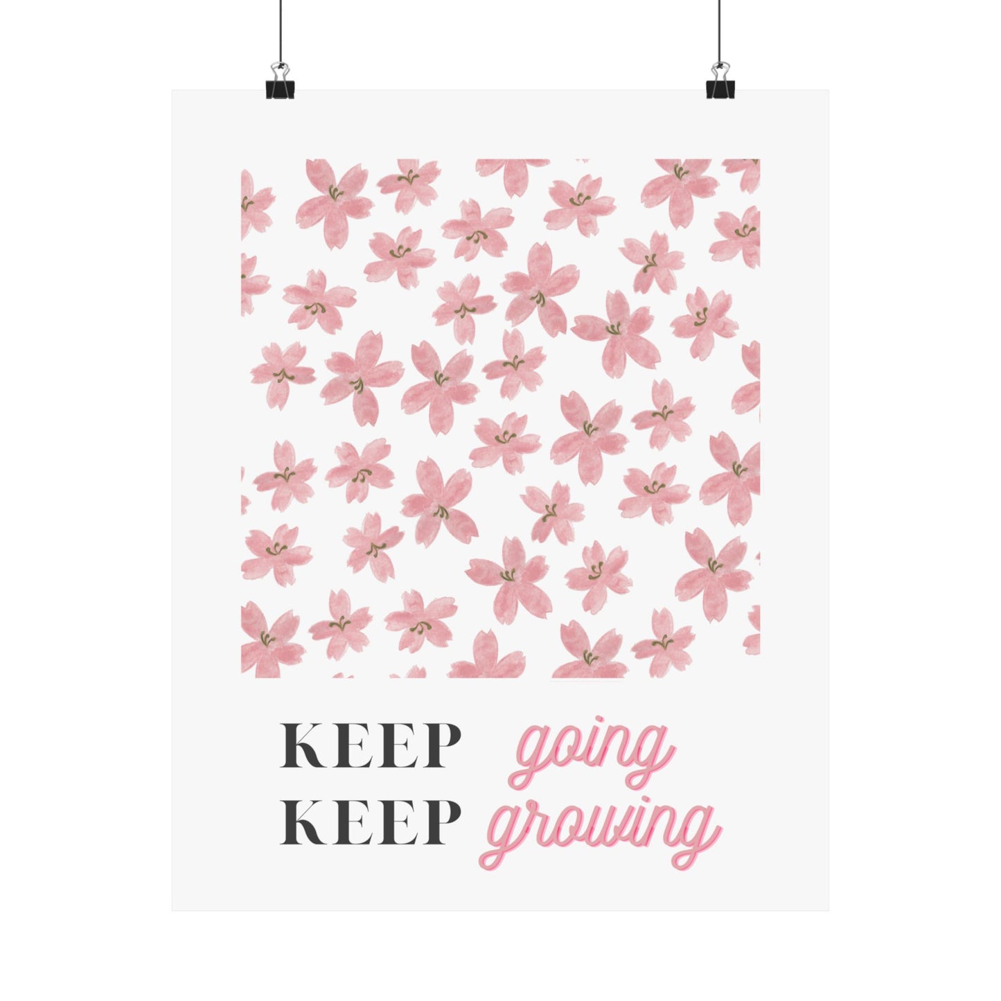 Keep Going Keep Growing Poster