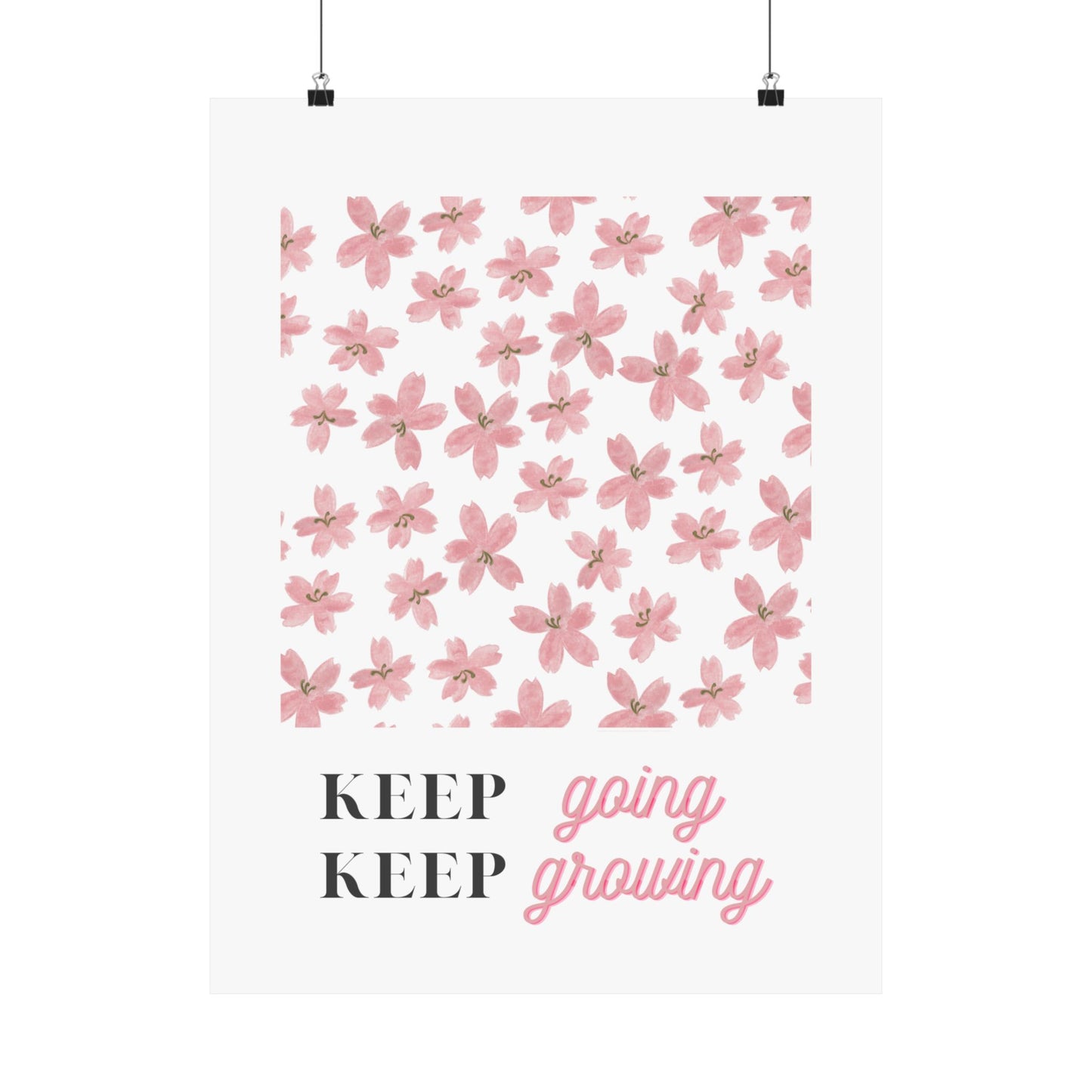 Keep Going Keep Growing Poster