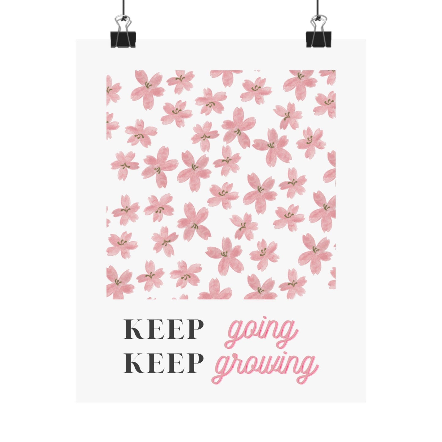 Keep Going Keep Growing Poster