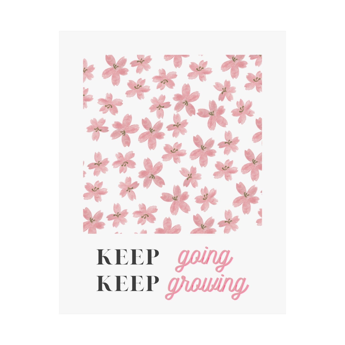 Keep Going Keep Growing Poster